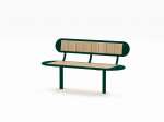 Nordhavn 3 Seater Public Backrest Bench
