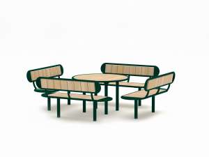 Nordhavn Set: Table & 4 Benches