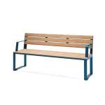 Frederiksberg 4 Seater Public Backrest Bench w/ Armrest