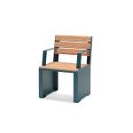 Indre By 1 Person Backrest Bench w/ Armrest