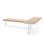 Holmen Public Backless Bench | L-shaped
